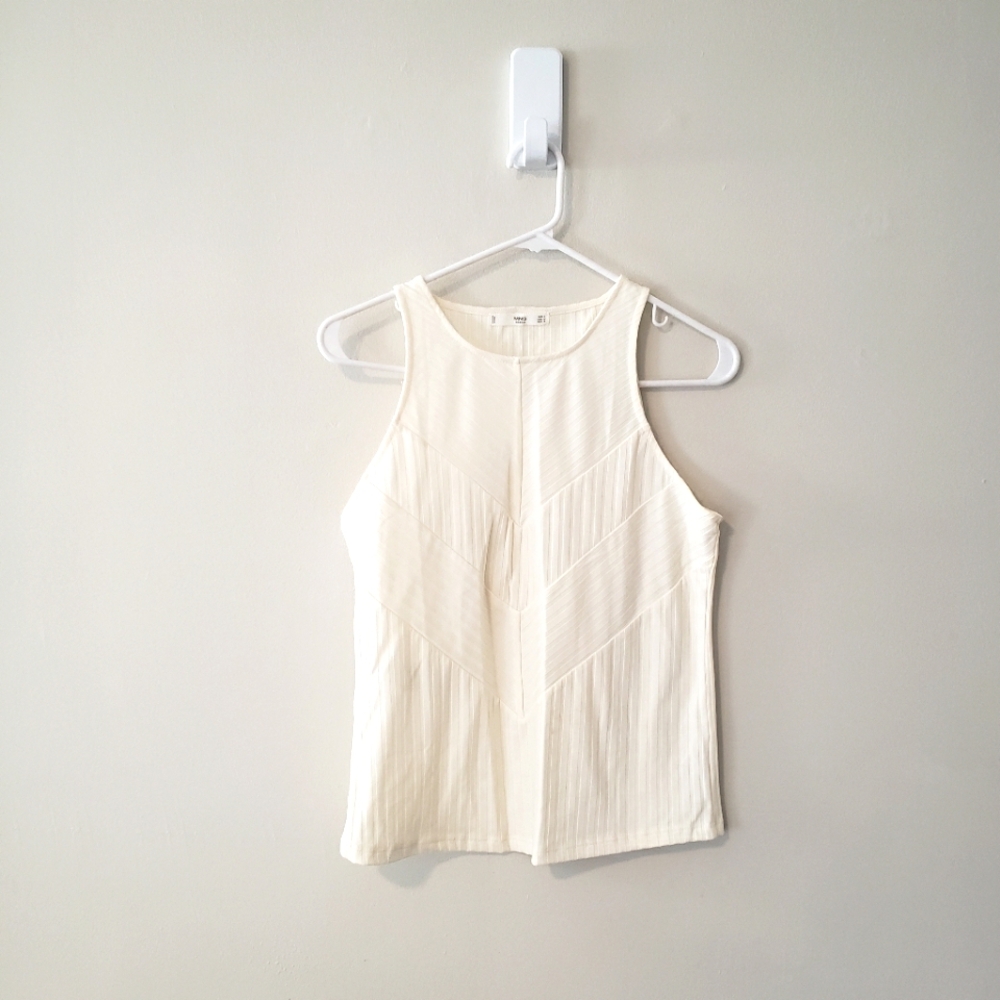 NWT Mango Textured Tank Top - Size Medium